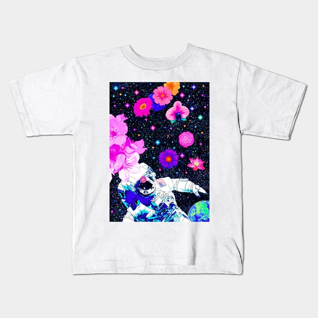 High Astronaut Kids T-Shirt by JetQuasar